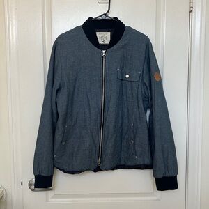 Native Youth Blue Bomber Jacket | Fits like MEDIUM